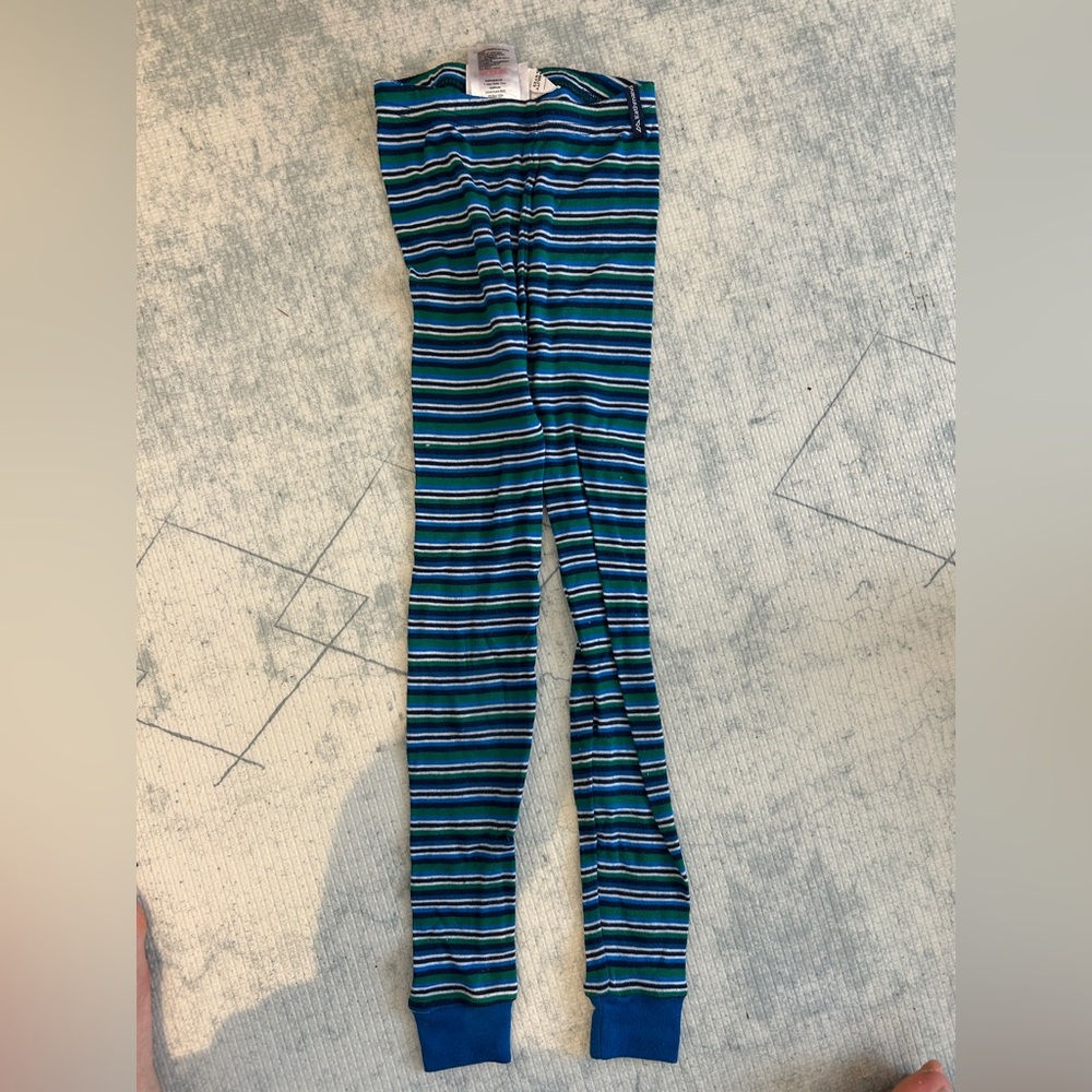 Kathmandu Kids Blue and Green Striped Leggings
